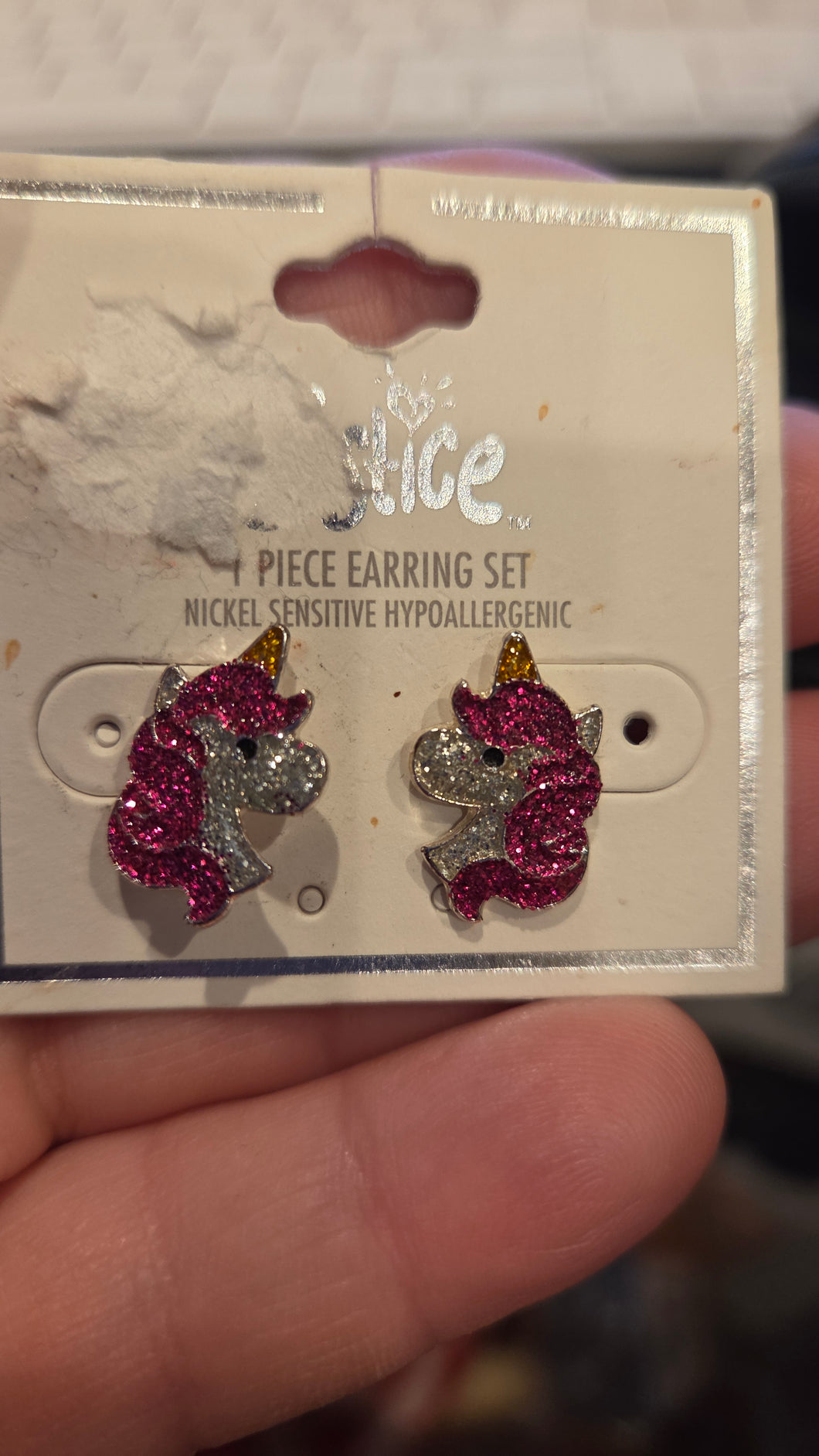 Shiny Unicorn earrings