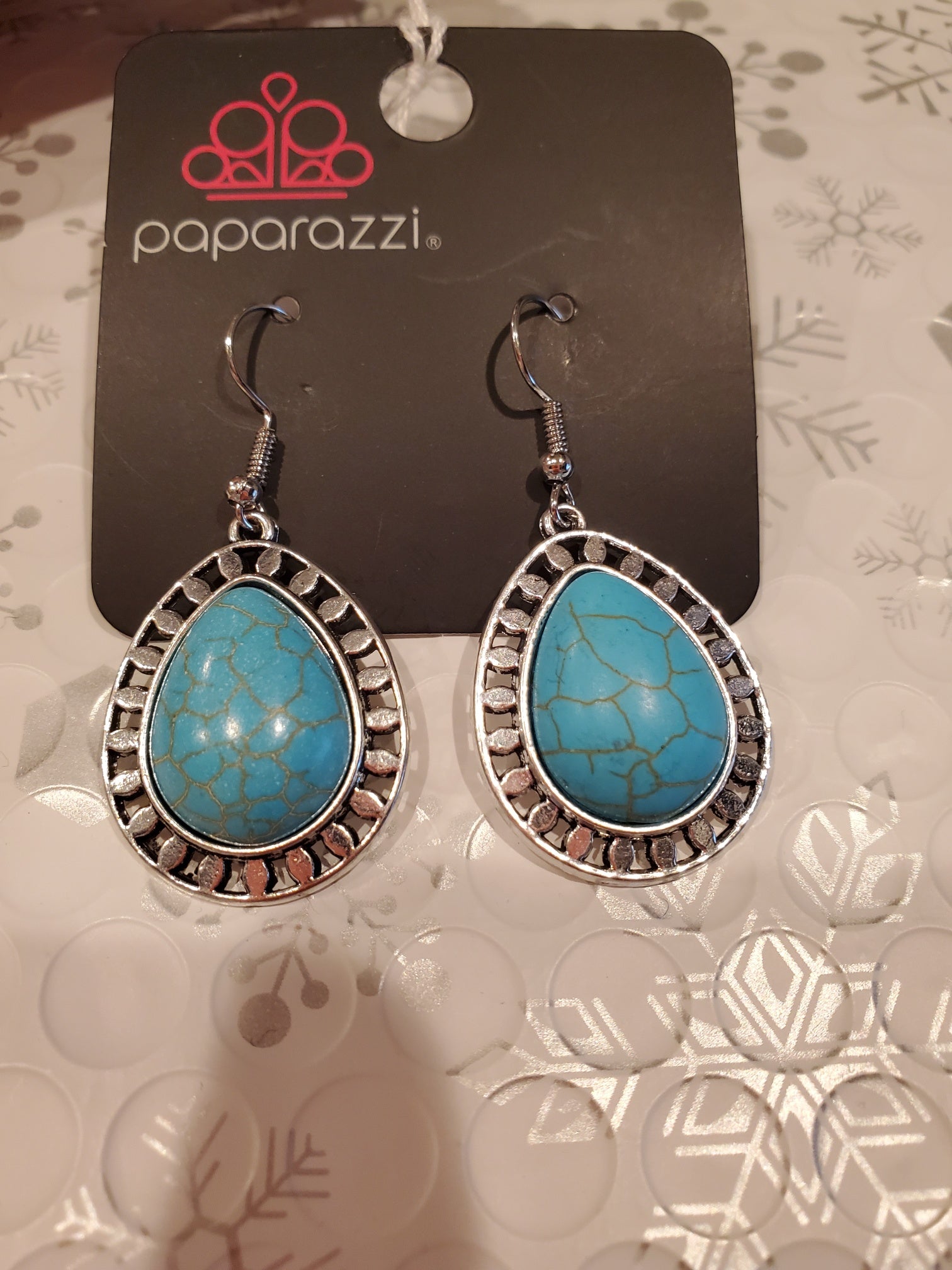 Sahara serenity deals blue earring paparazzi