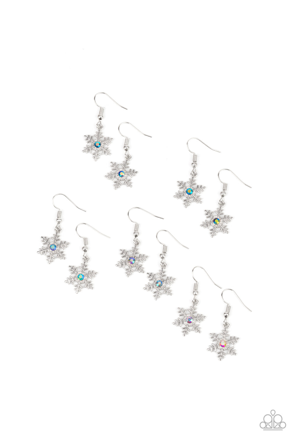 Starlet Shimmer Snowflake Earrings