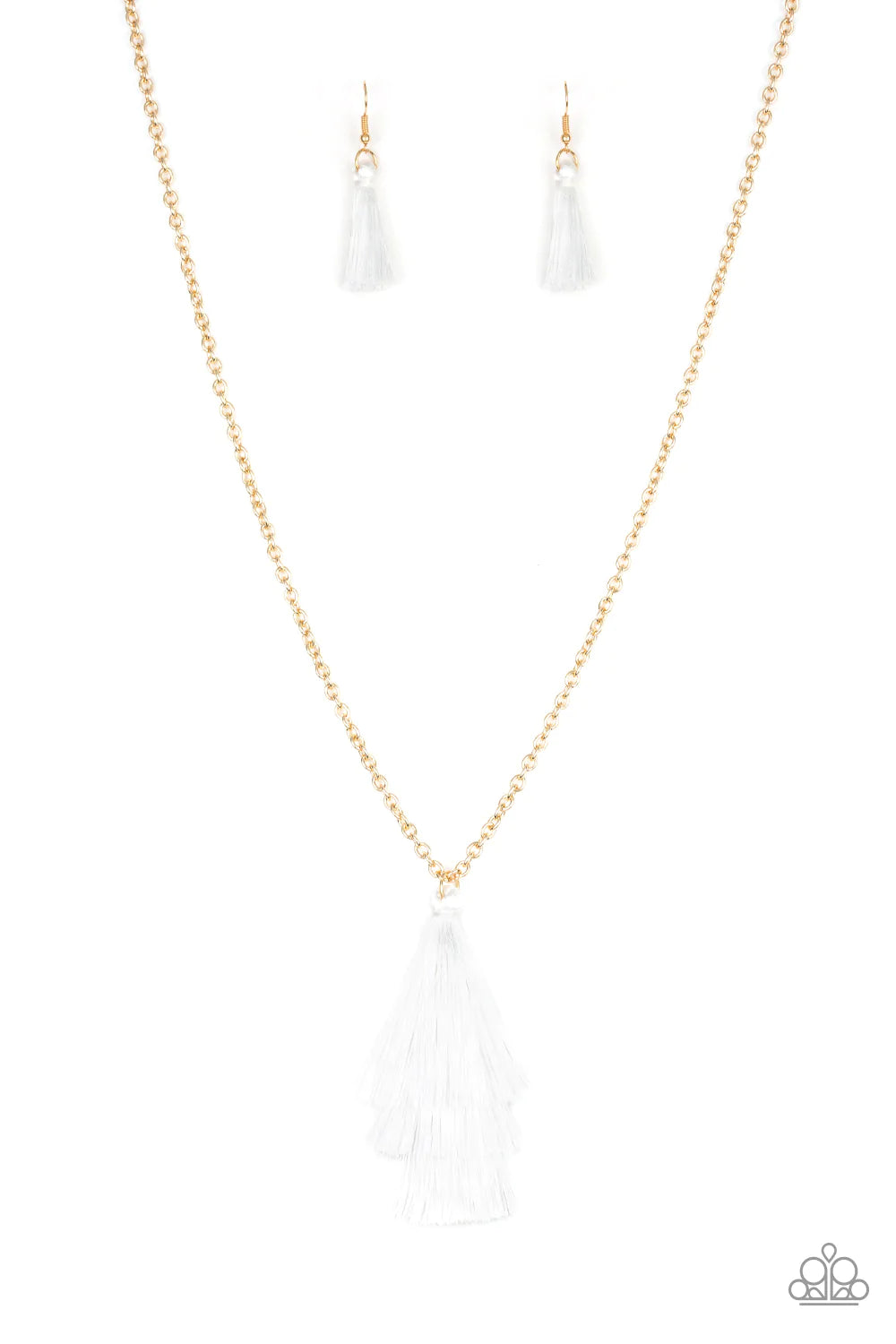 Triple The Tassel - White