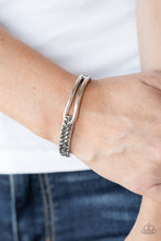 Load image into Gallery viewer, Freeze! - Silver - Hinged Bracelet
