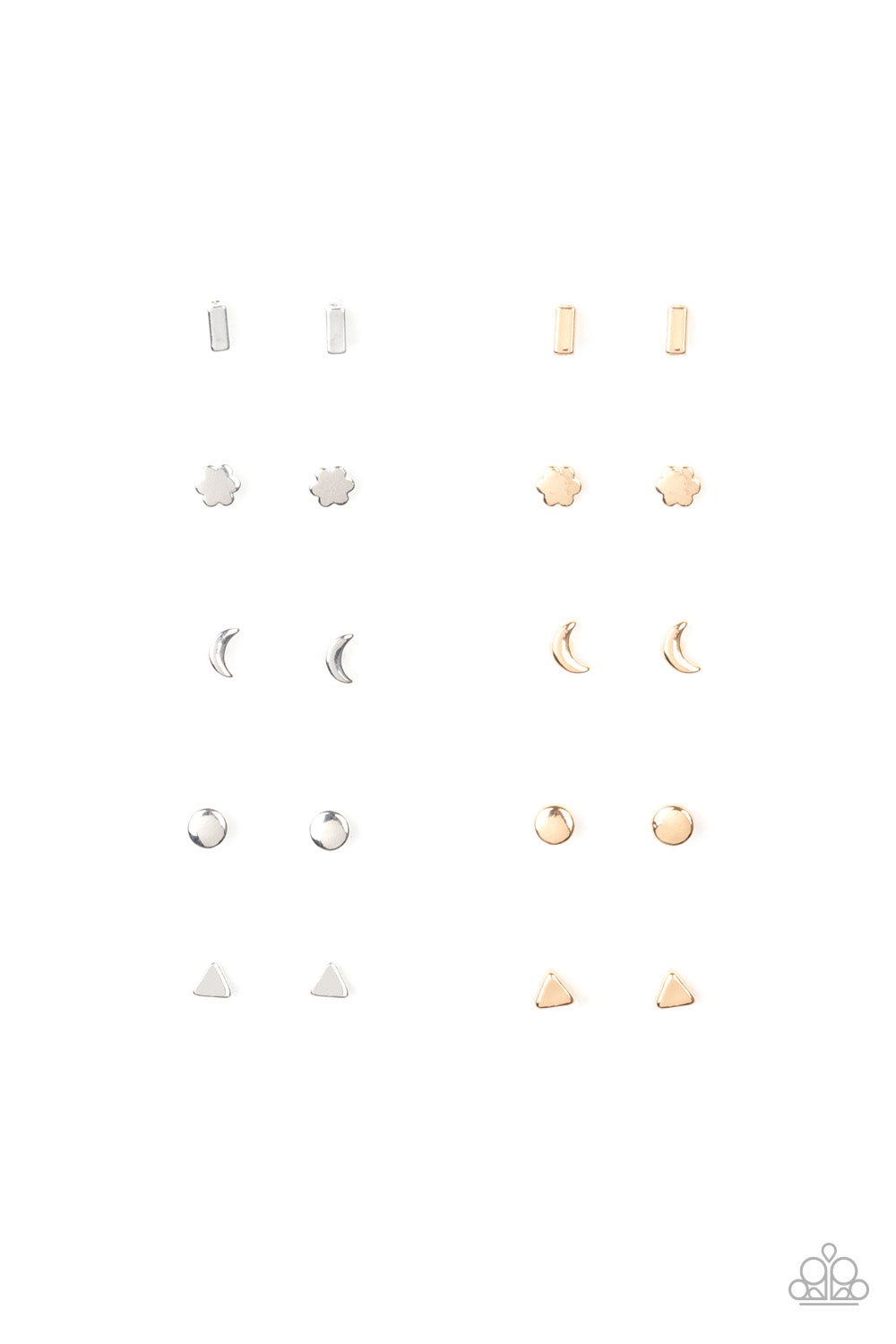 STARLET SHIMMER TINY SHAPES POST EARRINGS